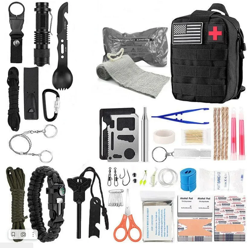 Outdoor Supplies Camping Emergency Equipment Camping Survival Kit Multi-function Self-defense Tool