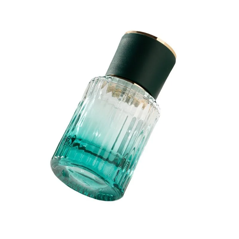 wholesale high Quality 30ml Cylinder Shape  Glass Classical Fragrance Parfum Spray Bottle Empty Green Perfumes Packaging Bottles
