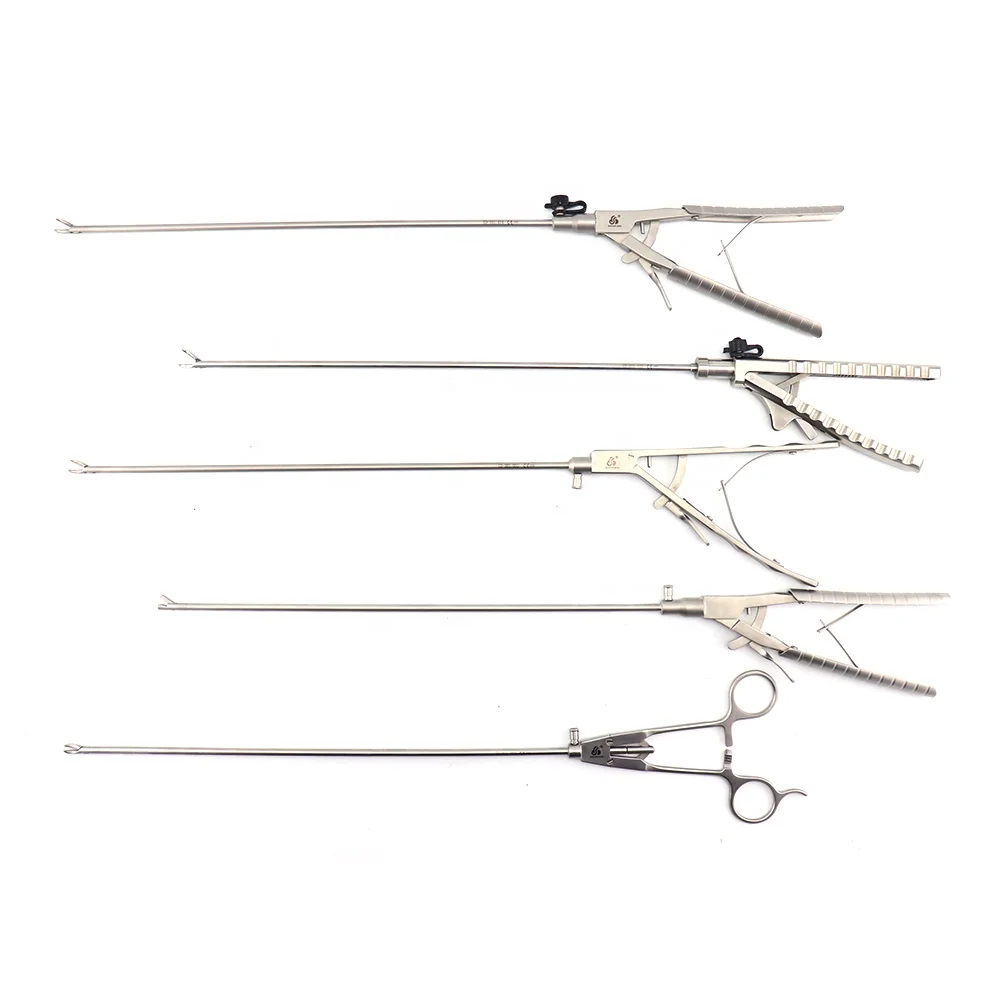 Laparoscopic  curved jaw  Needle holder /straight jaw  Needle holder