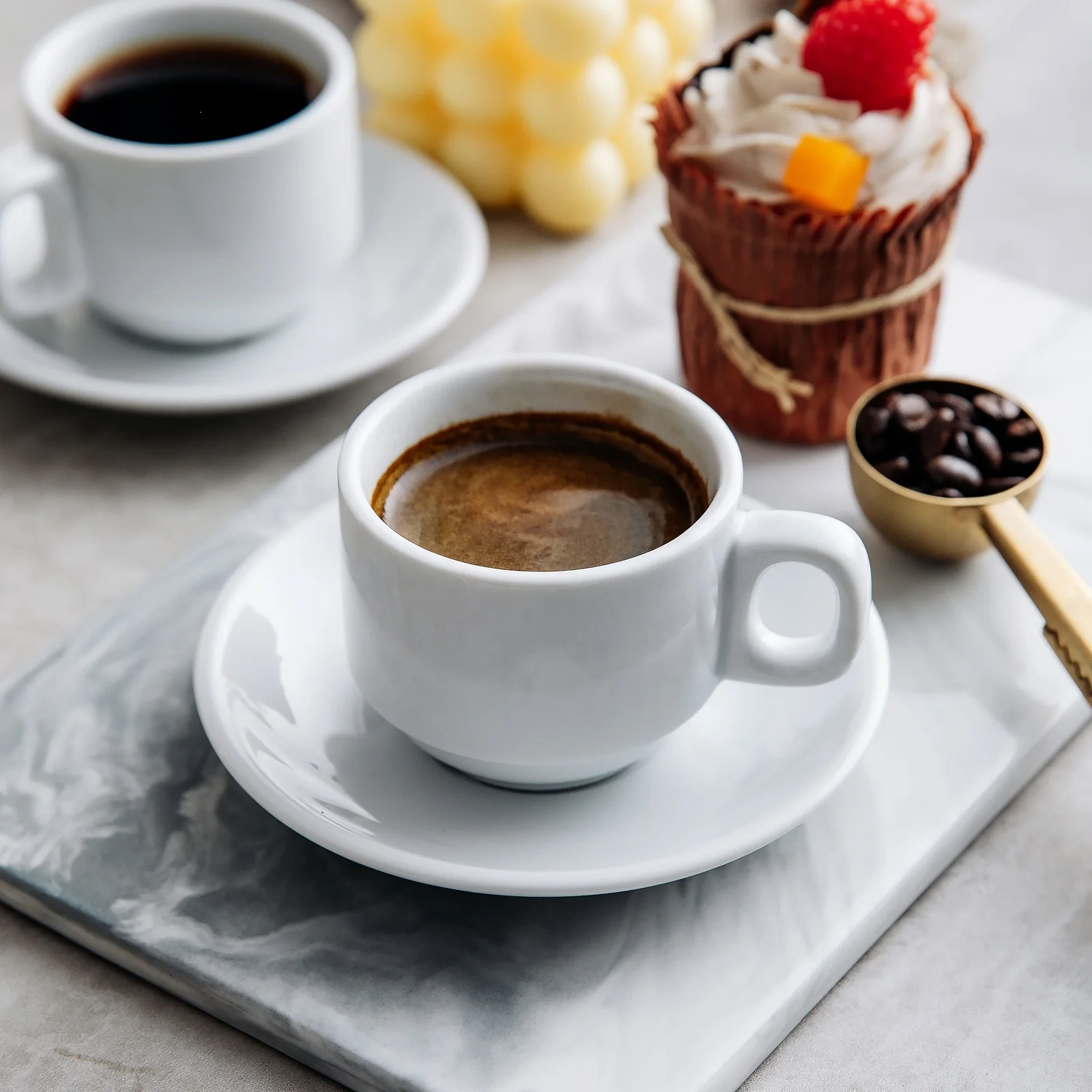 China Wholesale Custom Reusable Hotel Restaurant Mugs 100ml 3.38oz Coffee Cup And Saucer Porcelain Espresso Tea & Coffee Cup