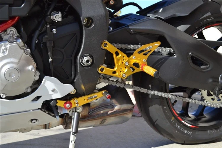Motorcycle Accessories For YAMAHA R1 R1N 2015-2023 CNC Aluminum alloy Motorcycle Adjustable Rear Foot Rest