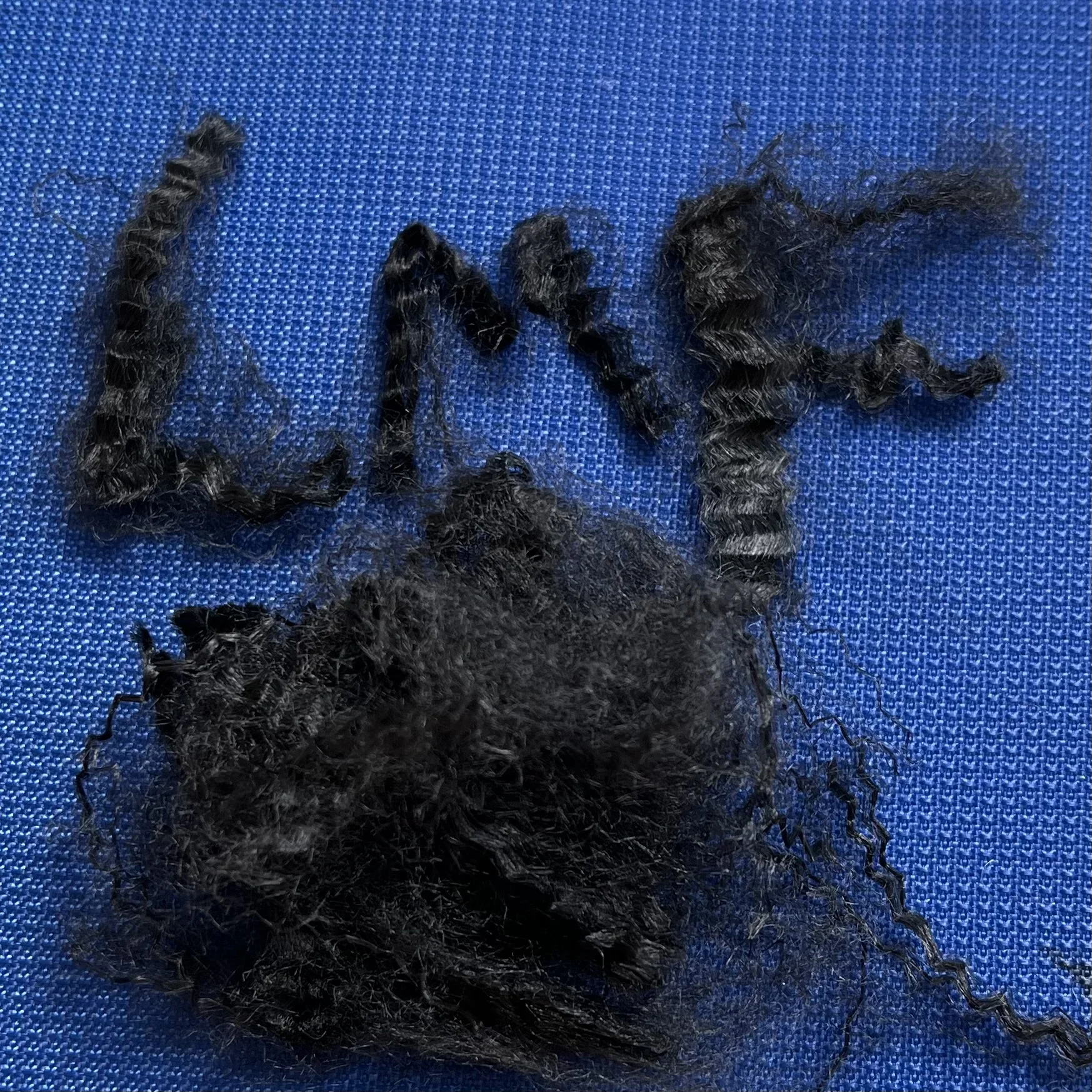 Black solid polyester staple fiber bico low melt fiber made by virgin grade psf material