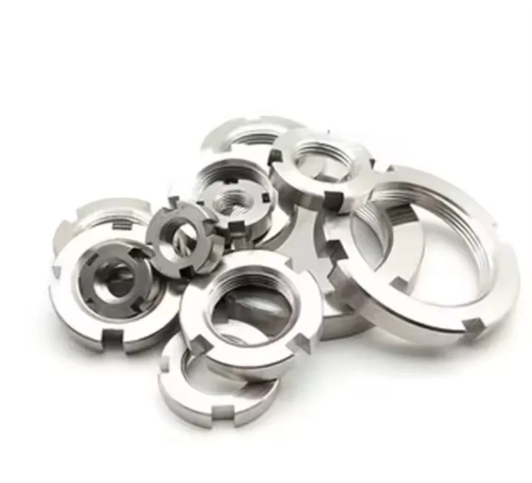 DIN 1804  Groove Lock Zinc Plated Slotted Round Spanner Passivated Metric Certification Lock Nuts