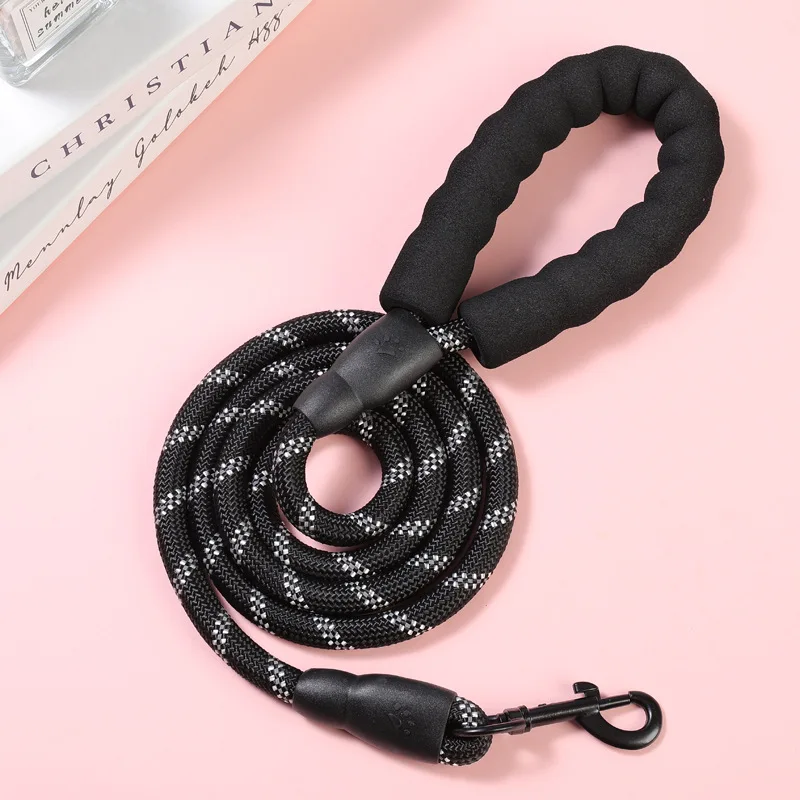 Pet Traction Rope Explosion-Proof Charging Dog Rope Reflective Round Rope Pulling Dog Handle Traction Belt
