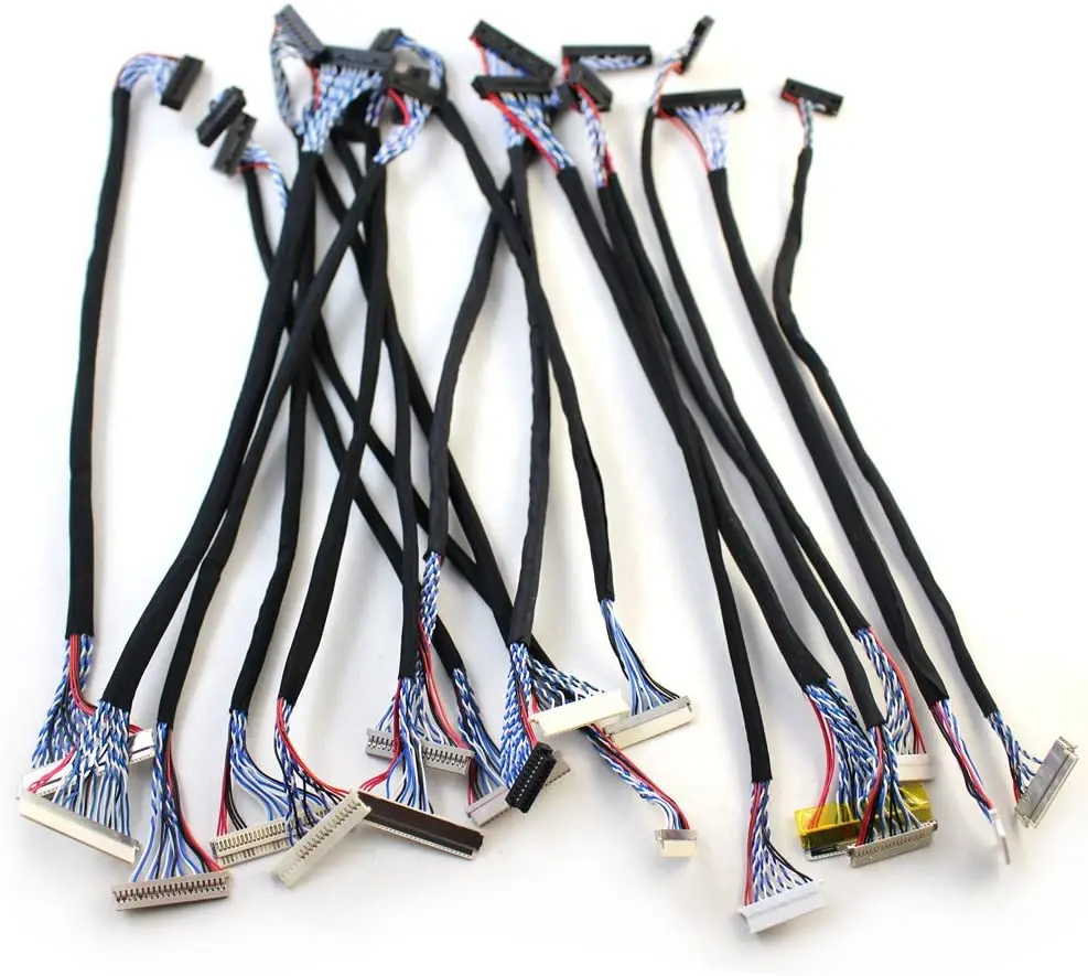 Common Used Universal LVDS Cable for LCD Display Panel Controller Support 14-26 inch Screen