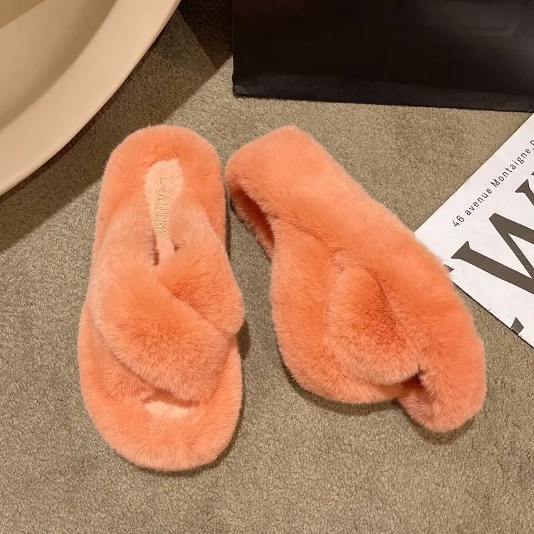 Greatslides Hot Selling Luxury Designer Women Sandals,Ladies Slippers Flat 2023,Cute Slippers For Women Raccoon Fur Slides