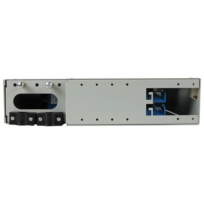 Indoor Outdoor ODF Optical Distribution Frame 24 Cores Fiber Patch Panel With Built-in Rack Splice tray