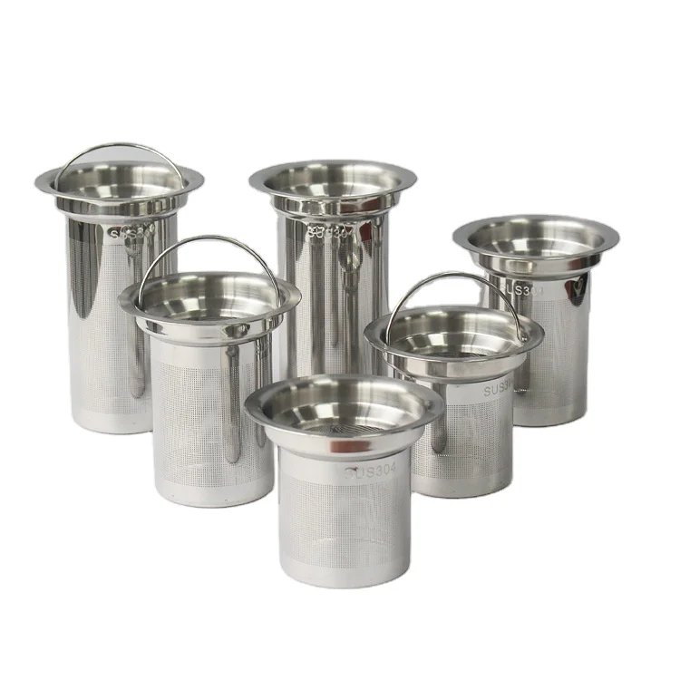 Stainless Steel Mesh Tea Infuser Teapot Loose Tea Leaf Spice Filter Metal Minimalist Silver Tea Strainer