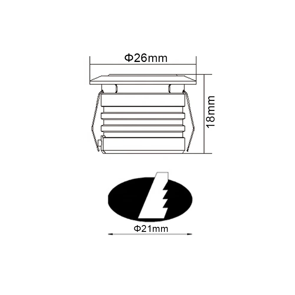 YASHIDA  6063aluminum mini recessed spotlight led logo spot light mini  spot  light  led magnetic mini spotlight