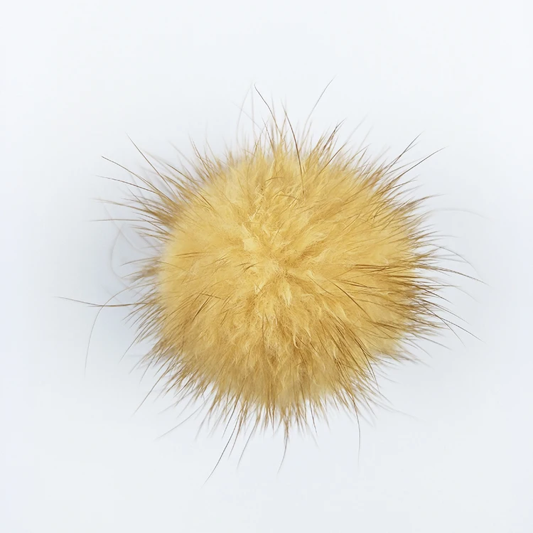 Wholesale factory quality mink fur pom poms spiky hairs mink fur balls 100% real mink fur pompons