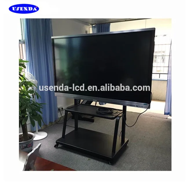 86 inch Multi language  teaching smart whiteboard touch screen monitor  totem for teaching meeting use