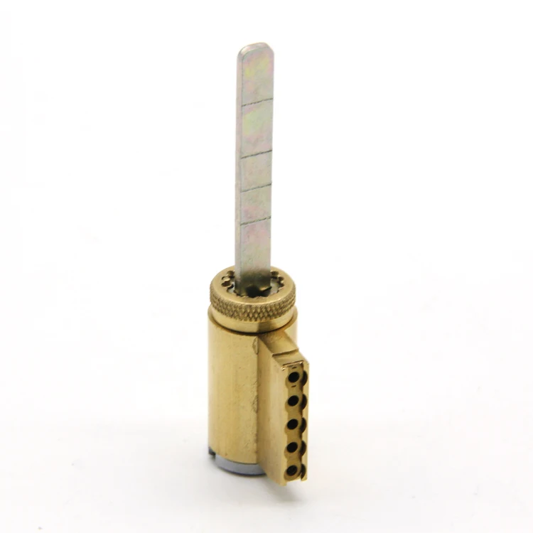 American type brass KIK lock cylinder rotation by operating key