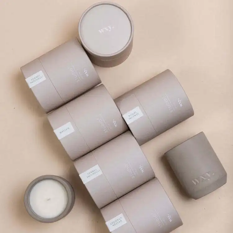 Custom Logo Cylinder Flower Box Round Food Grade Cardboard Paper Tube Packaging For Cosmetics