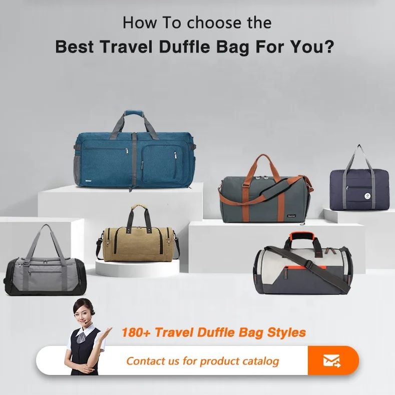 Manufacturer Custom Logo New Fashion Large Waterproof Sports Gym Duffle Luggage Travel Bag For Men Women With Shoe Compartment