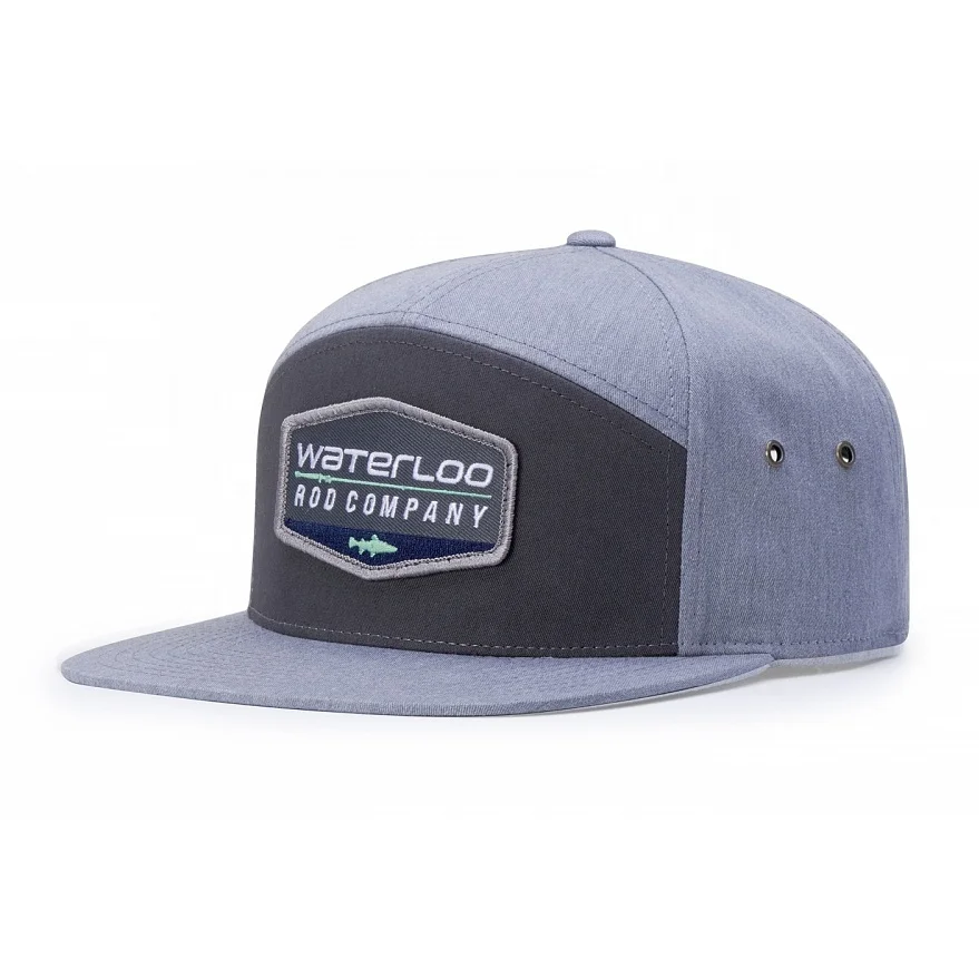 
Бейсболка Flat Bill с камуфляжной нашивкой, бейсболка с плоским козырьком и 7 панелями 