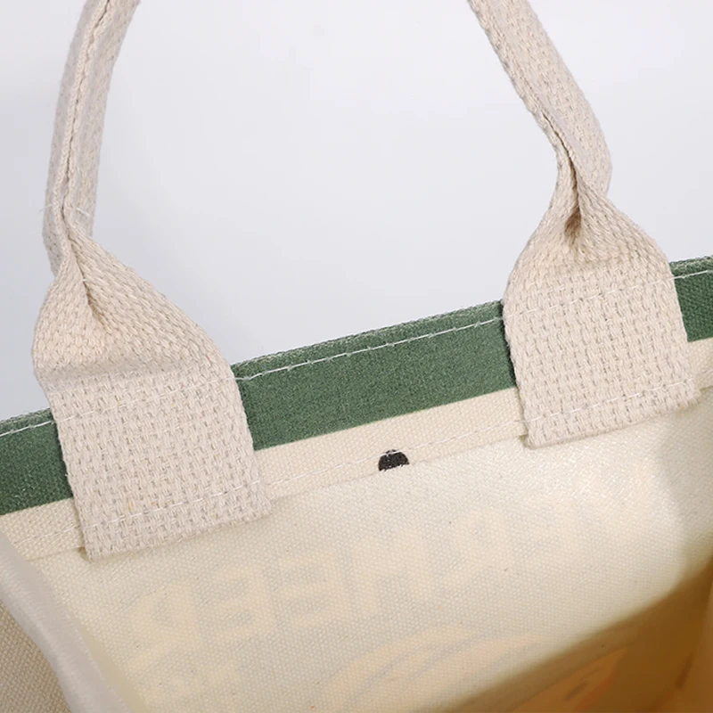 Heavy Duty Expandable Folding Tote Bag Reusable Grocery Shopping Bag CARTOON Gifts Customized Picture Jute Gift Bags