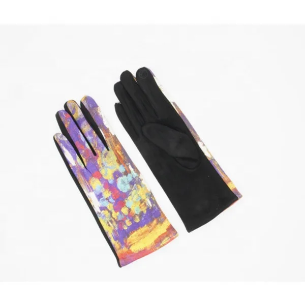 Зимние мягкие теплые женские замшевые перчатки на весь палец с манжетами и манжетами, уличные Защитные женские перчатки