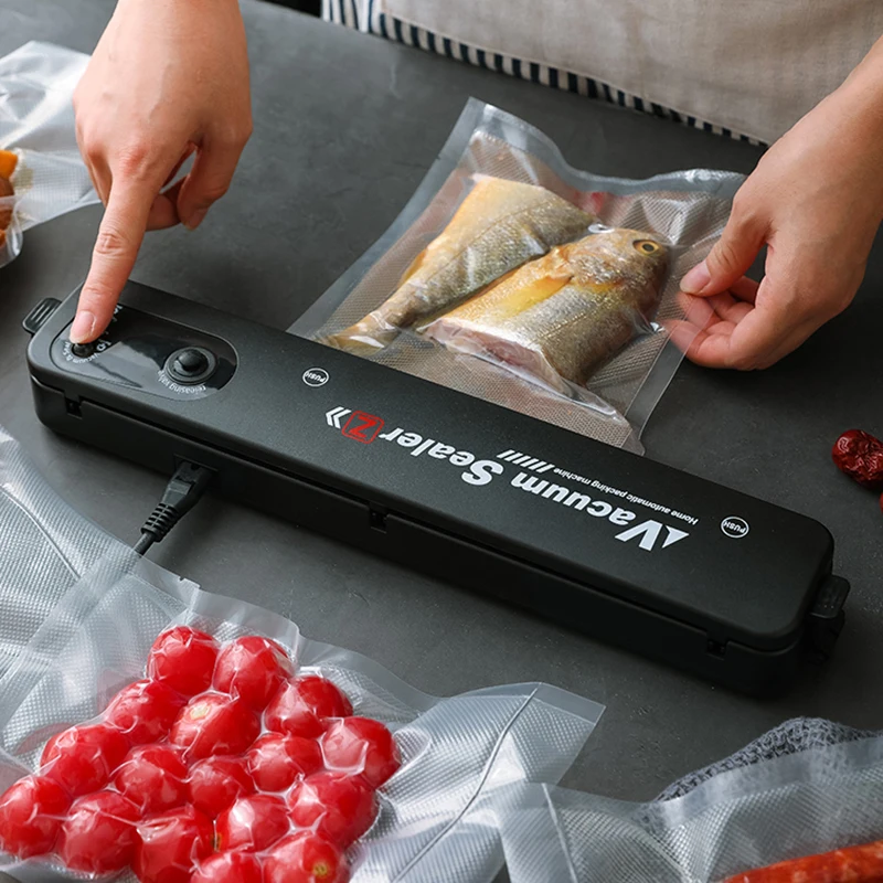 Вакуумный упаковщик пищевых продуктов автоматический бытовой вакуумный в комплекте 10