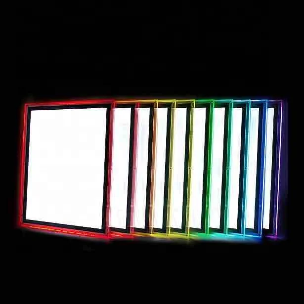 RGB акриловый световой короб светодиодный карманный фотопостер рамка с подсветкой оконный