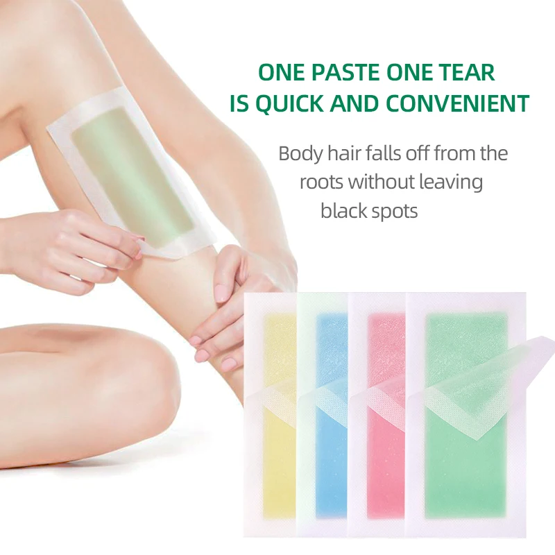 Private Packaging 9*18 cm Body Waxing Strips Hair Removal Depilatory Wax Strips