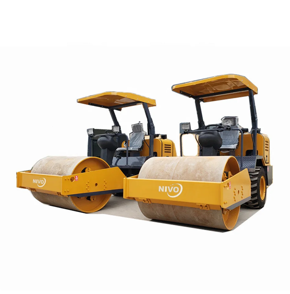 nivo YNV3.5 3.5ton single drum mini road roller or 6ton ride on road roller compactor optional with asphalt paver or parts