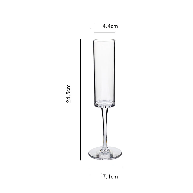New Arrival Bar Acrylic Unbreakable Red Wine Glasses Champagne Flutes Crystal Wine Glasses Cups for Party Wedding