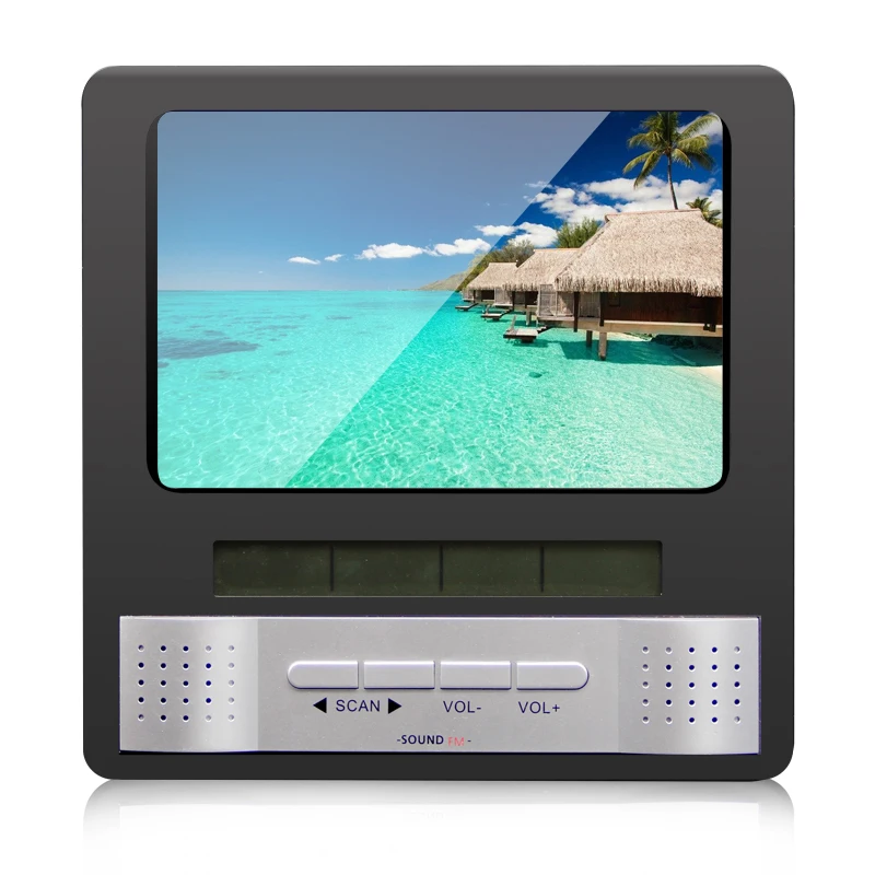 2021 New Home Radio with clock date temperature display photo frame shape table style