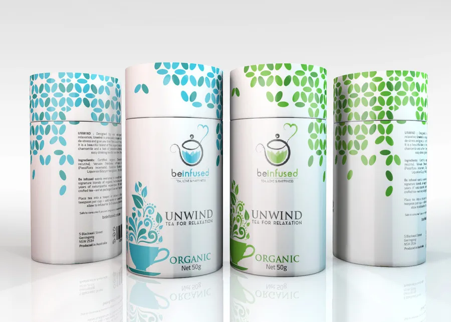 
Custom Recycle ECO friendly paper flower herbal tea packaging box 