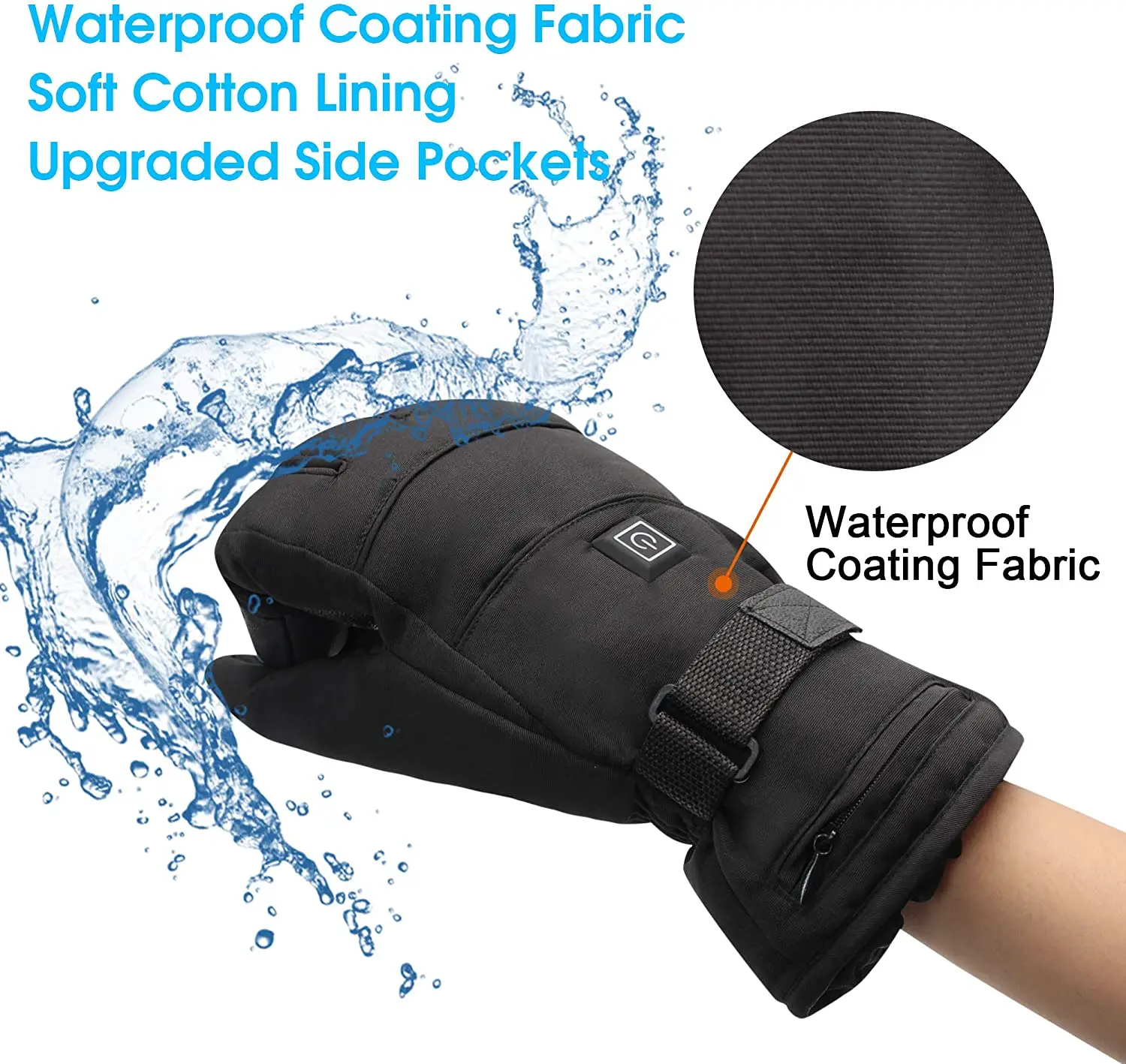 China Quality Customized Waterproof Motorcycle Hunting Skiing Fishing Winter Heated Gloves