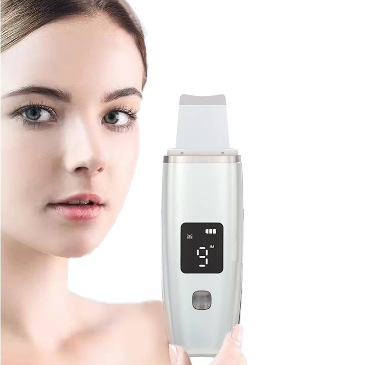 2021 Ultrasonic Skin Scrubber Facial As Seen On TV Facial Skin Scrubber Ultrasonic Handset Facial Skin Scrubber For Men