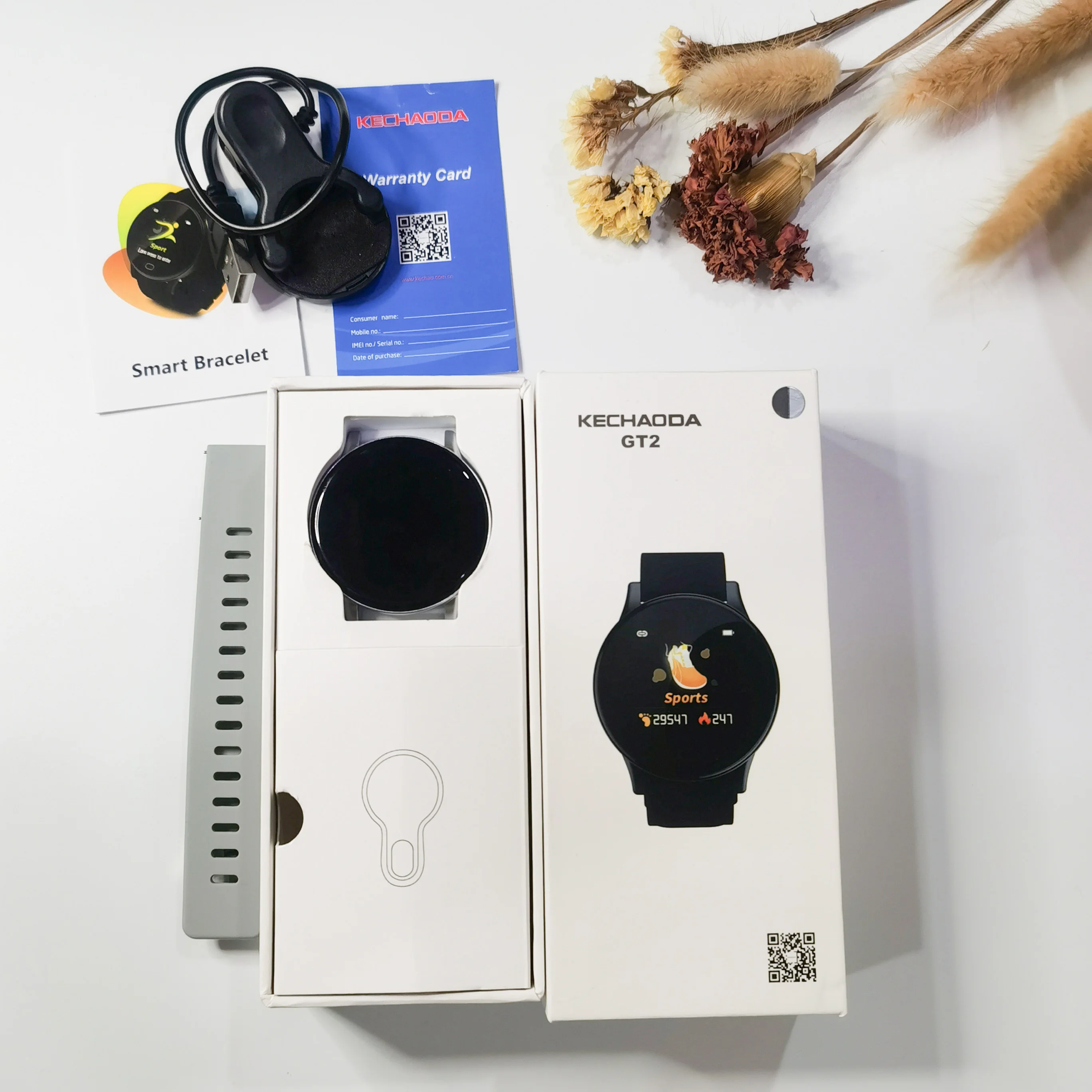  Спортивные сенсорные Смарт-часы KECHAODA GT2 мобильный телефон Android мужские для