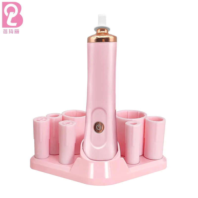 Beiqili Pink Electric Tattoo Ink Shaker,Electric Nails Polish Eyelash Glue Pigment Liquid Shaking Shaker Machine