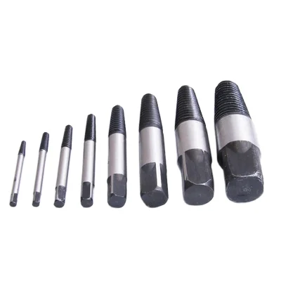 8 PCS High Speed Steel Speed Out Broken Damaged Bolt Screw Extractor Remove Set