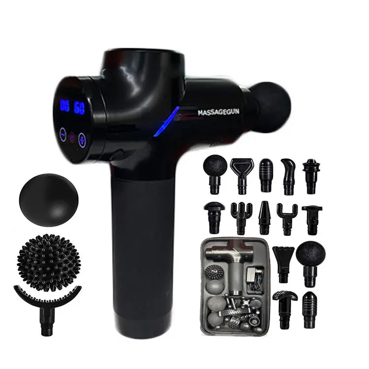 OEM Hot Sale Professional Portable 30 speed Low Sound Fascia Gun Head Electric Massage Gun