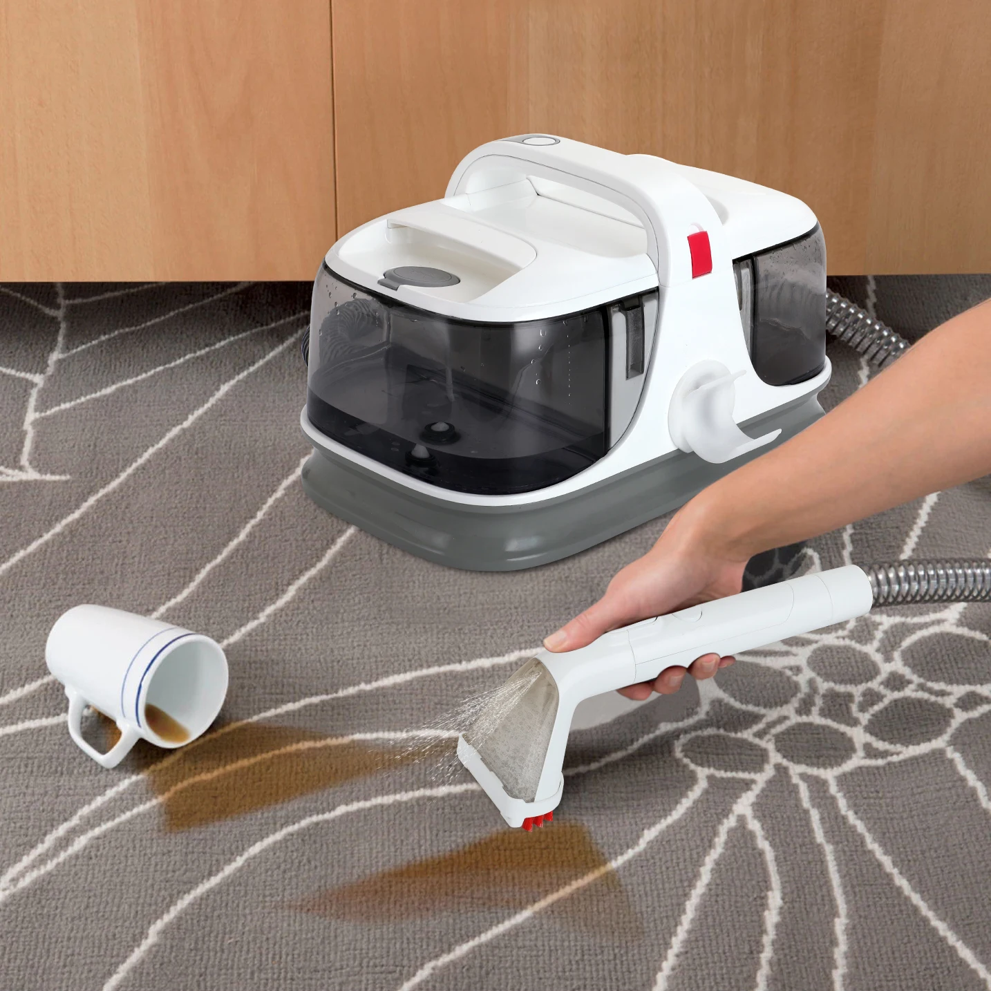Handheld corded spot wet and dry dirty fabric carpet sofa cleaning machine carpet fabric vacuum cleaner