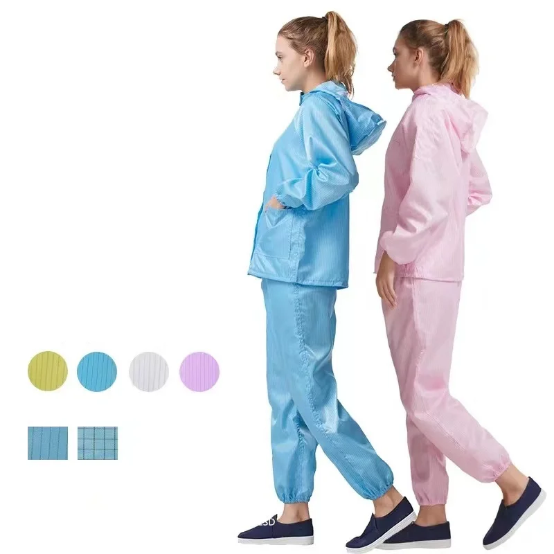Mass Supply OEM High Quality Promotional Price for Women Work Uniforms Men Factory Overalls ESD Smock