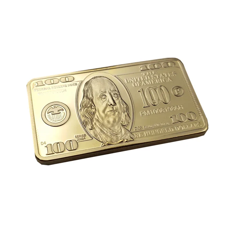 Hot-selling Tungsten gold plated gold bars 24k gold bar