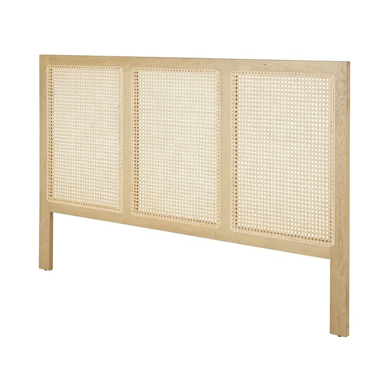 Hot Sale Rattan cane webbing Bedhead headboard Hand Crafted Rattan Headboard for Bedroom King and Queen Bed Size
