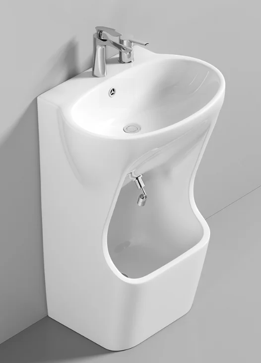 LZ-Hwa.Vic Hand And Foot Design Simple Washing Basin Sink For Muslim Wudumate Bathroom Basins Ceramic Foot Wash Wudu Basin Sink