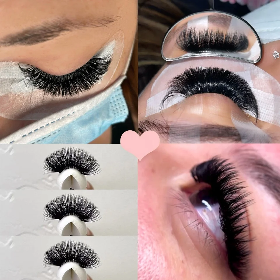 Cashmere lash extensions jet black lash trays private label velvet lash trays Mega Volume Soft eyelash Extension