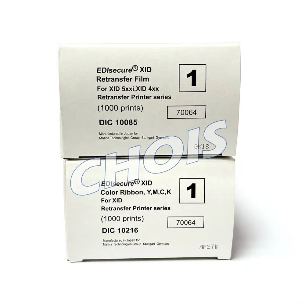 Принтер для перепередачи карт EDIsecure XID580i XID590i XID570i DIC10085 используется с цветной печатной лентой XID
