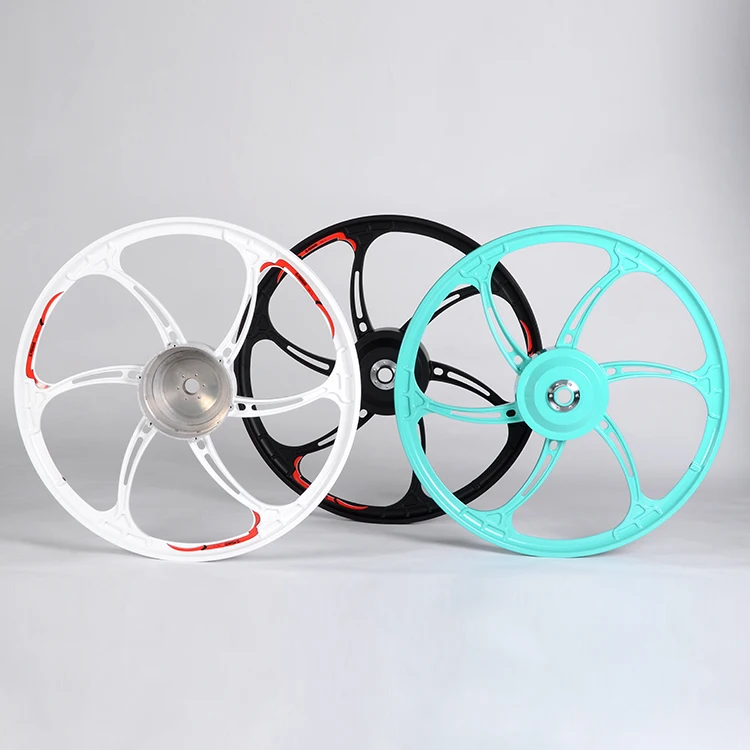 26 inch magnesium alloy geared electric bicycle motor 48V 500W