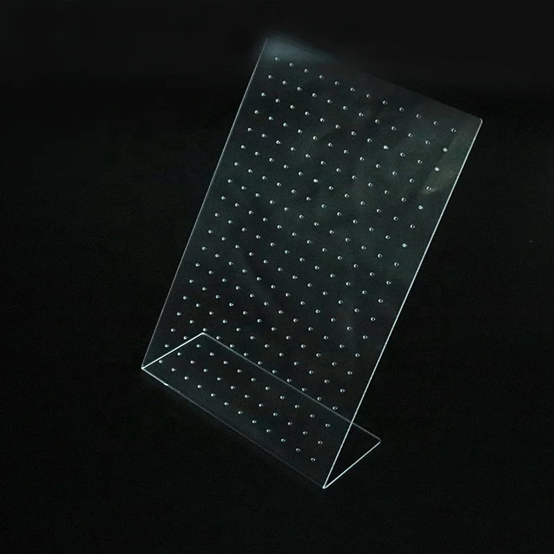 L Shape Clear Acrylic Hanging Earring Display Jewelry