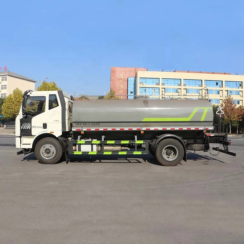 High Quality FAW 15000 Liters Water Transport Tank Truck 15 Ton Water Bowser Sprinkler Tank Truck for Sale