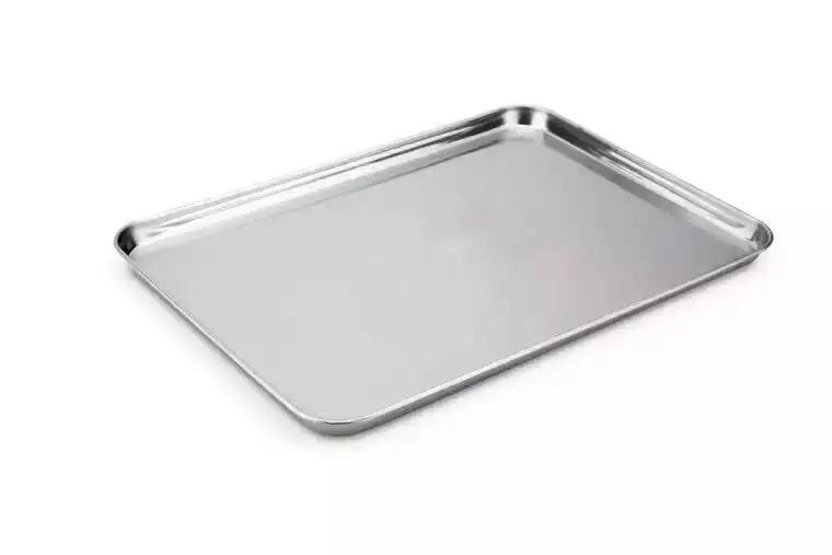 steel plates mirror tray serving tray