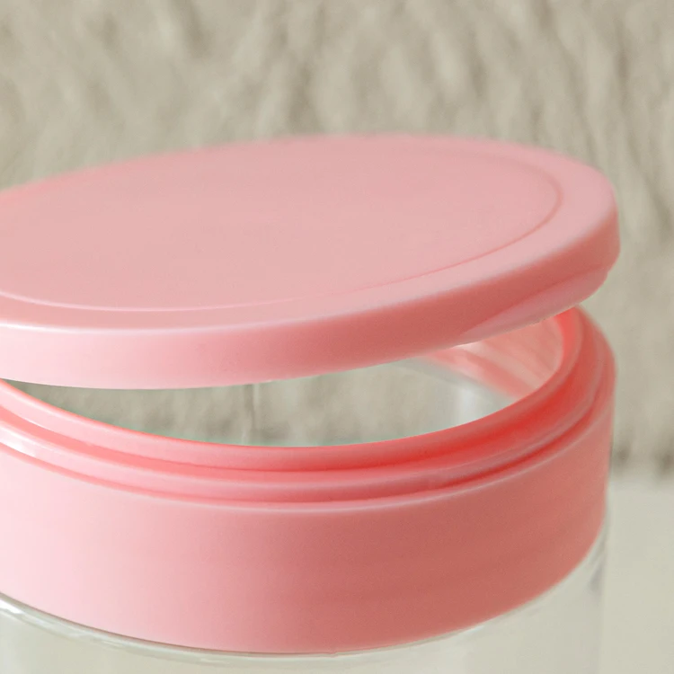 300ml500mlpet transparent cream lotion bottle flip-top plastic jar body lotion hair mask jar separate jar