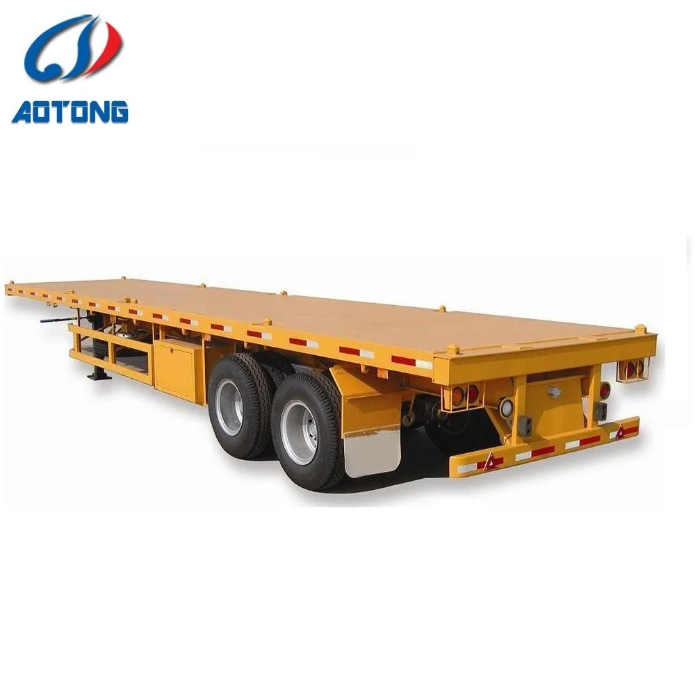 AOTONG TRAILER 3 axle 40ft бортовой полуприцеп/прицепы с контейнерным замком для продажи