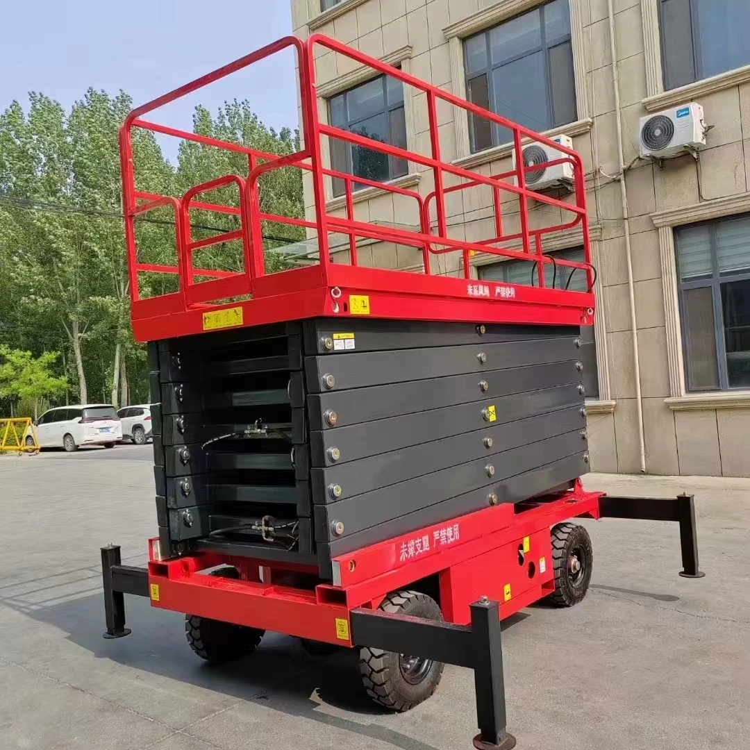 4m 6m 8m 10m CE Certificate Full Electric Scissor Lift Manual Lightweight Hydraulic Mobile Electric Scissor Lift