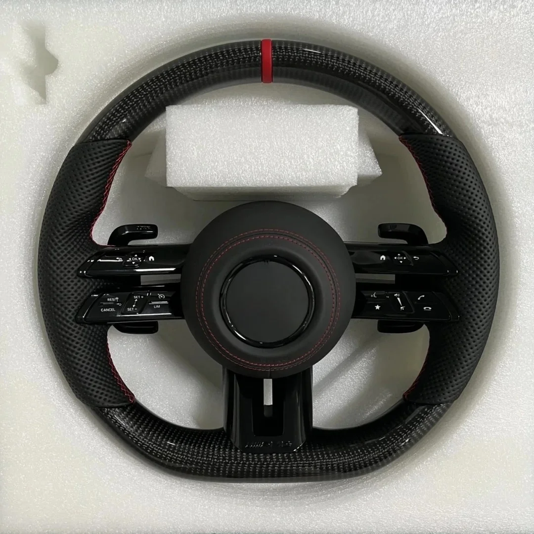 Car Steering Wheel For Mercedes Benz AM-G W447 SLK R171 G Class A220 W219 GLE W176 ML W202