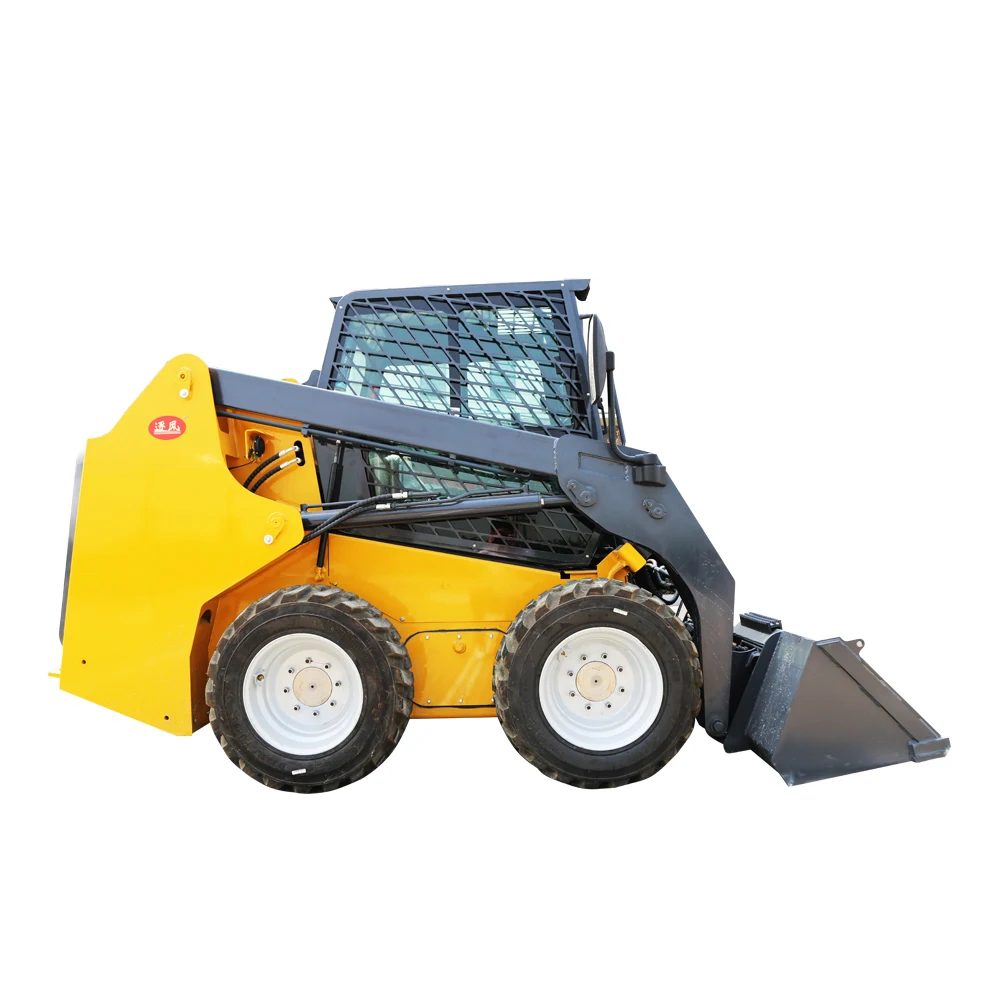 Cheap Sale Multifunctional Four Wheel Loader Safe Steering Skid Steer Loader Can Be Customized